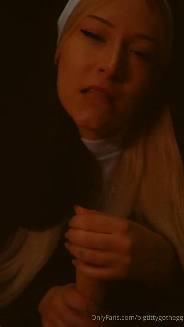 bigtittygothegg blowjob nun role play onlyfans video leaked zpemsn