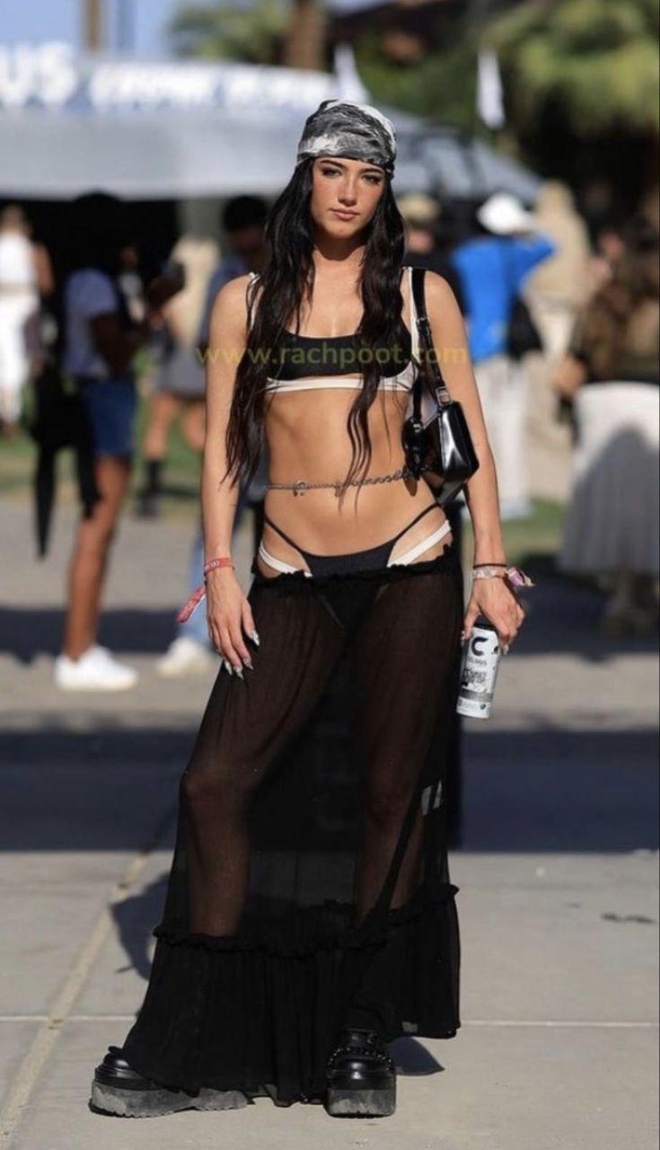 charli damelio see through coachella video leaked lddtkw