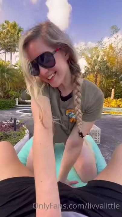 livvalittle nude outdoor butthole tease onlyfans video leaked