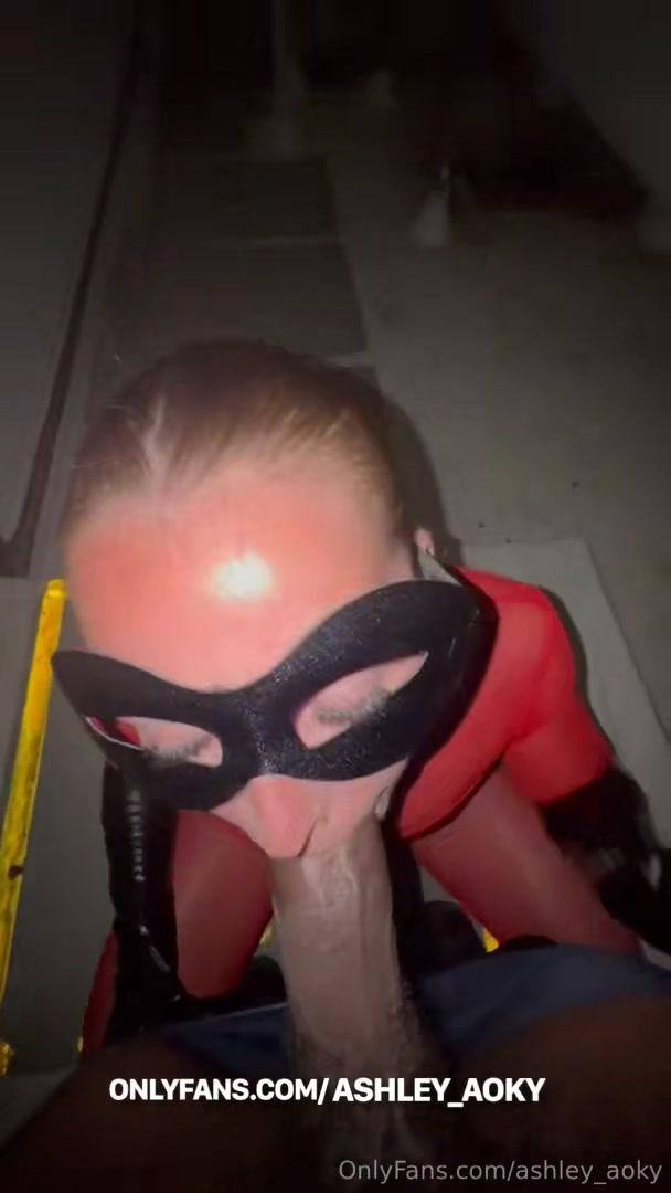 ashley aoki elastigirl cosplay blowjob onlyfans video leaked lfekoz